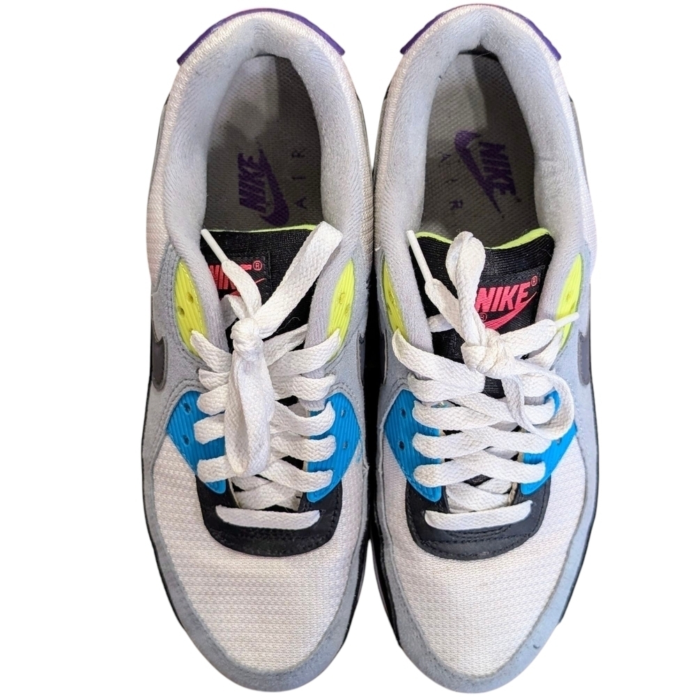 Nike Air Max 90 What The Men's 8.5 Multi-Color Patchwork Sneaker Authentic - Picture 3 of 10